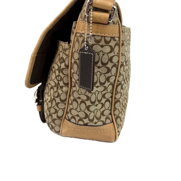 Coach F70283 Signature Messenger Camel - Picture 7 of 15